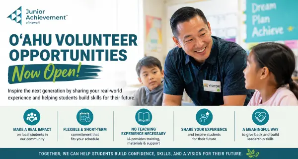 volunteer with students